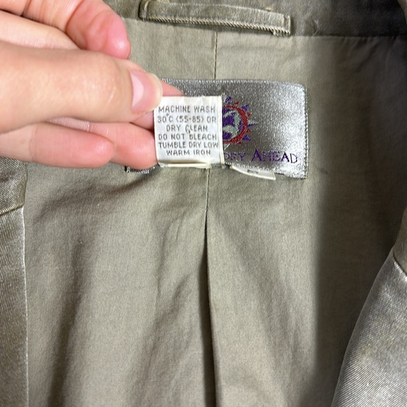 Vintage The Territory Ahead Silk & Cotton Blend Elongated Field Utility Blazer - Picture 7 of 10